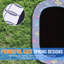 Trampoline ovale pour enfants de 60 po, trampoline pour tout-petits d'intérieur et d'extérieur de 5 pi avec enceinte sécuritaire, barre de gymnastique ajustable, balançoire et jouets pour les 1-8 ans-122513832