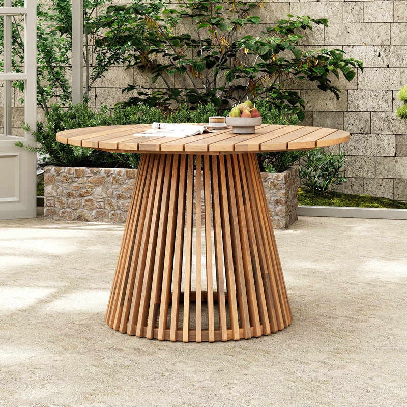 Table de salle à manger Alassane Catalina, Brun