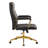 44.5'' H Mid-century Modern Faux Leather Ergonomic Executive Chair with Lumbar Support,Home Office Chair with Wheels-1244544755