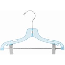 Cambria Metal Plastic Velvet Hanger for Dress/Shirt/Sweater (Set of 10) Winston Porter Color: Dustyblue