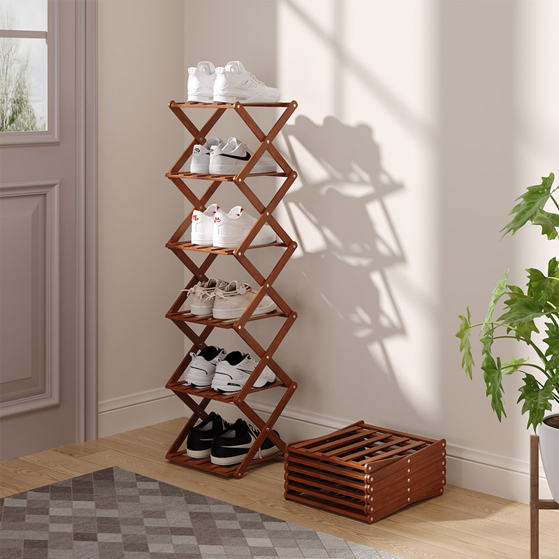 6 Pair Shoe Rack