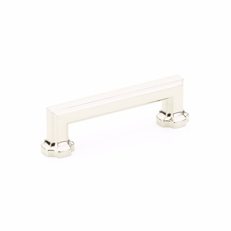 Empire Bar/Handle Pull, Polished Nickel, 3 1/2"