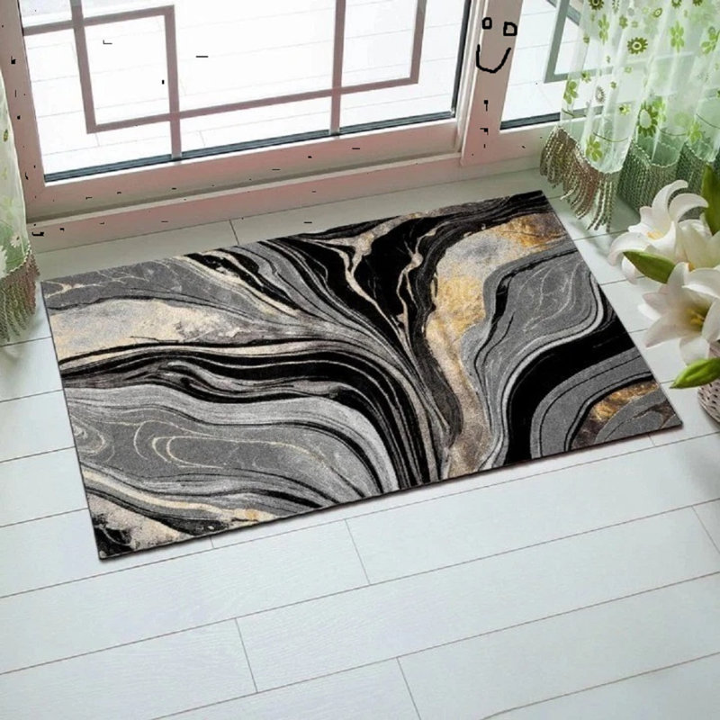 Abstract Area Rug, Rectangle 80 x 150 cm