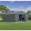 Remise en métal classique, 12 x 17, gris anthracite-85519960-119308591