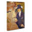 Englishman At The Cabaret Vol.1 by Henri De Toulouse-Lautrec - Wrapped Canvas-61876875