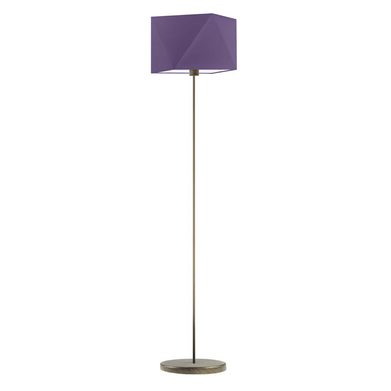 Ayanle 160cm Traditional Floor Lamp, Violet, Antique Gold