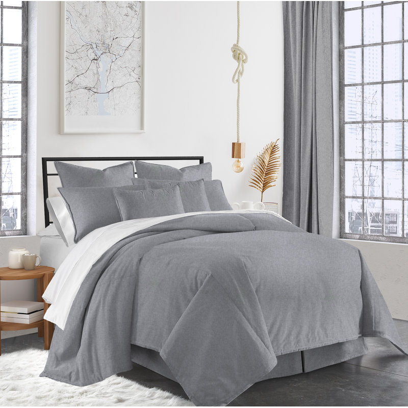 Rodney Coverlet / Bedspread Set, Full Coverlet + 2 Shams + 2 Throw Pillows