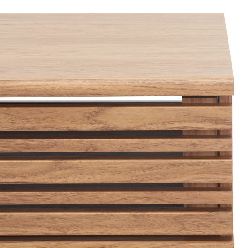 Table basse avec rangement Jernej, Chêne