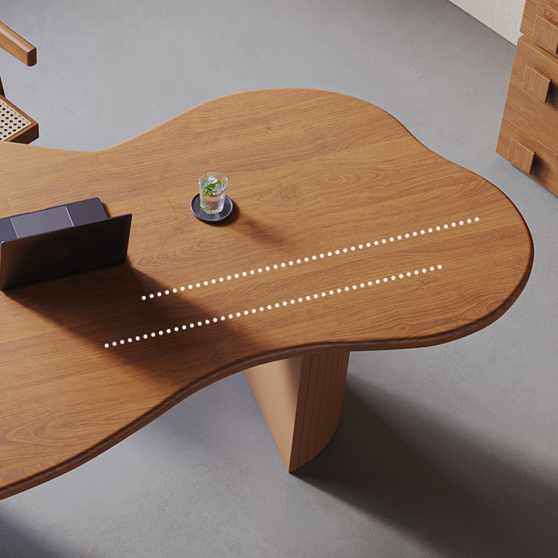 Table de salle à manger Brown, H 29,53 po x L 86,61 po x l 35,43 po