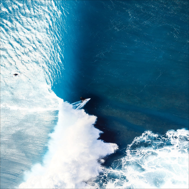 Sea Waves GLA2286, 80cm H x 80cm W x 1.5cm D