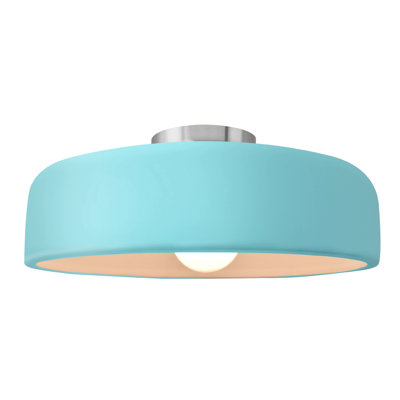 Ceramic LED Semi Flush Mount
