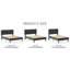 Lit plateforme en tissu d'ameublement