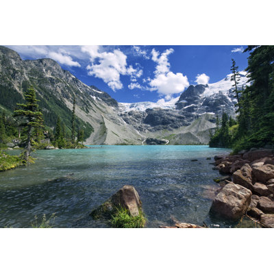 Joffre Lakes In Summer by LeonU - Wrapped Canvas Print