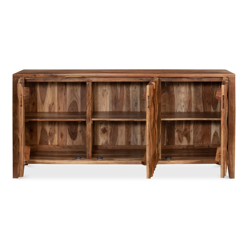 Facet 72'' Rustic Acacia Solid Wood Sideboard