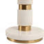 Sagebrook Home 27X14" Stacked Marble Lamp With 2 Pulls, Black/Gold-2108687374