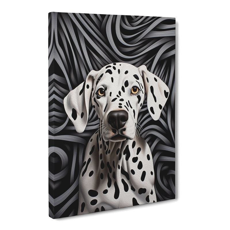 Dalmation Op - Wrapped Canvas