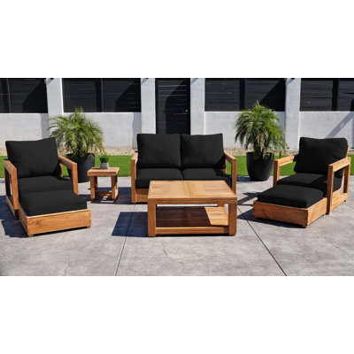 Chatsworth 7 Piece Love Seat Group With 36" Chat Table