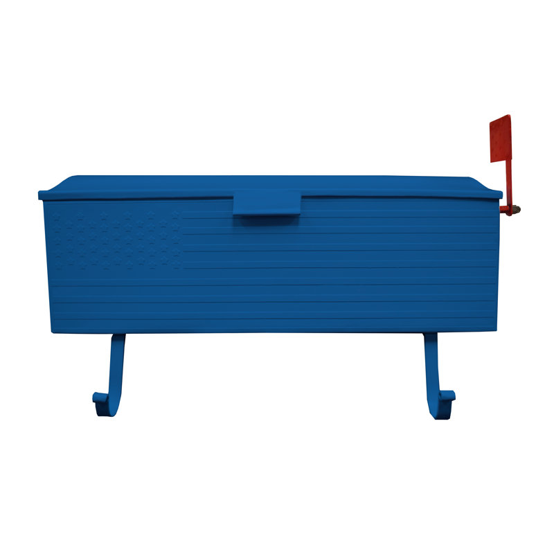 Boîte aux lettres murale, Bleu