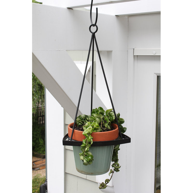 Pot de fleurs suspendu en fer Rouleau, H 22,38 po x l 10,5 po x P 10,25 po