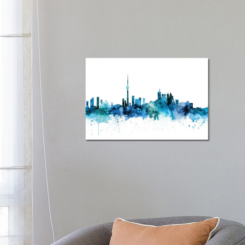 Toronto, Canada Skyline by Michael Tompsett - 1 Piece Wrapped Canvas Wall Art, 66.04 cm H x 45.72 cm W x 3.175 cm D