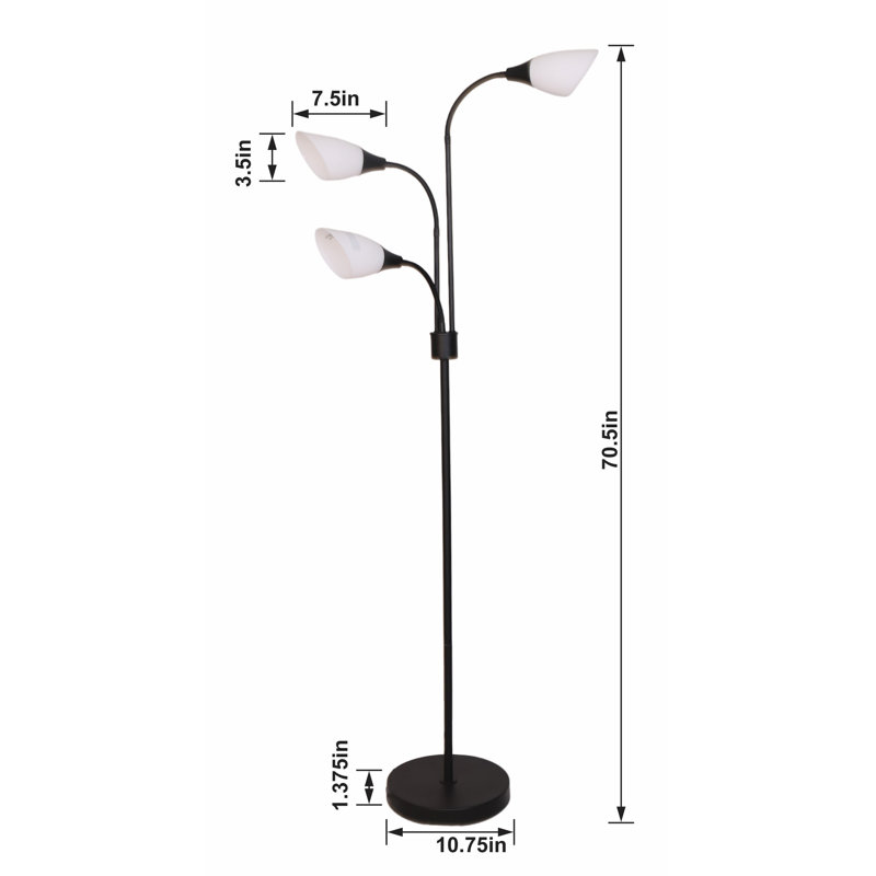 Obehi 70.5'' Matte LED Tree Floor Lamp