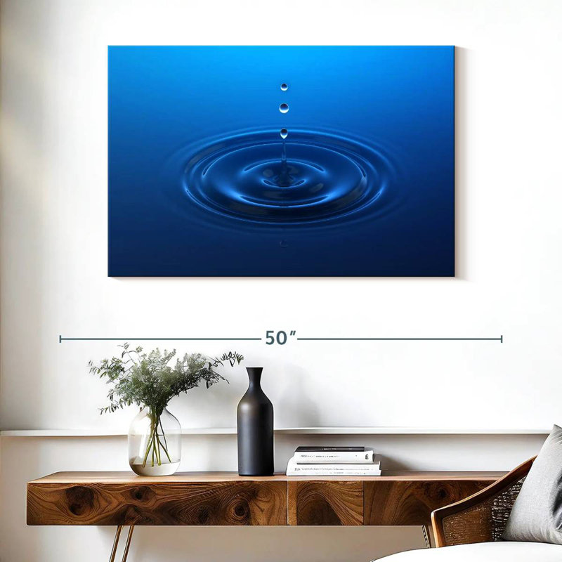 Alvord Blue Water Drop, 26" H x 39" W
