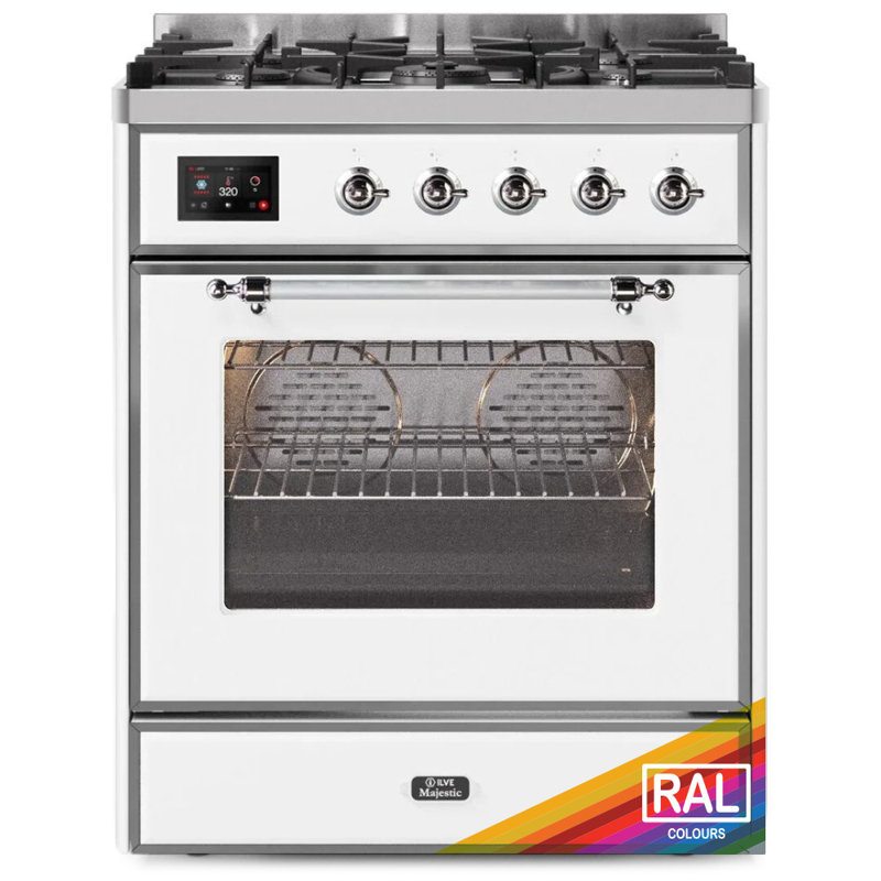 Majestic II 30" 2.3 cu. ft. Freestanding Dual Fuel Range, Natural Gas, RAL/Chrome