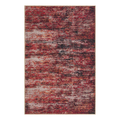 Tapis rouge / gris Montalto