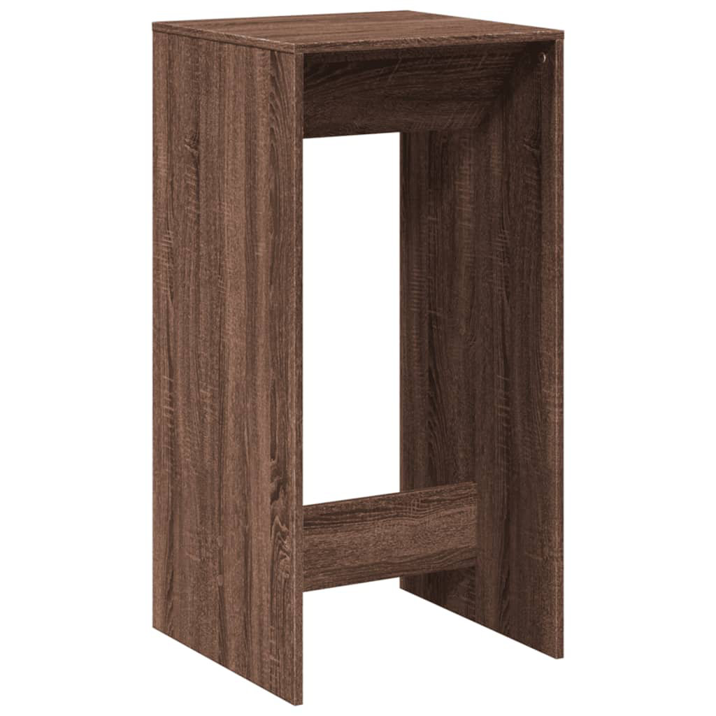 VIDAXL Bar Table in Brown Oak Engineered Wood 51x50x103.5 cm - Image 3