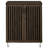 Brixton 2-Door Slatted Shoe Storage Cabinet with 5 Shelves, Smoked Oak-1565187516