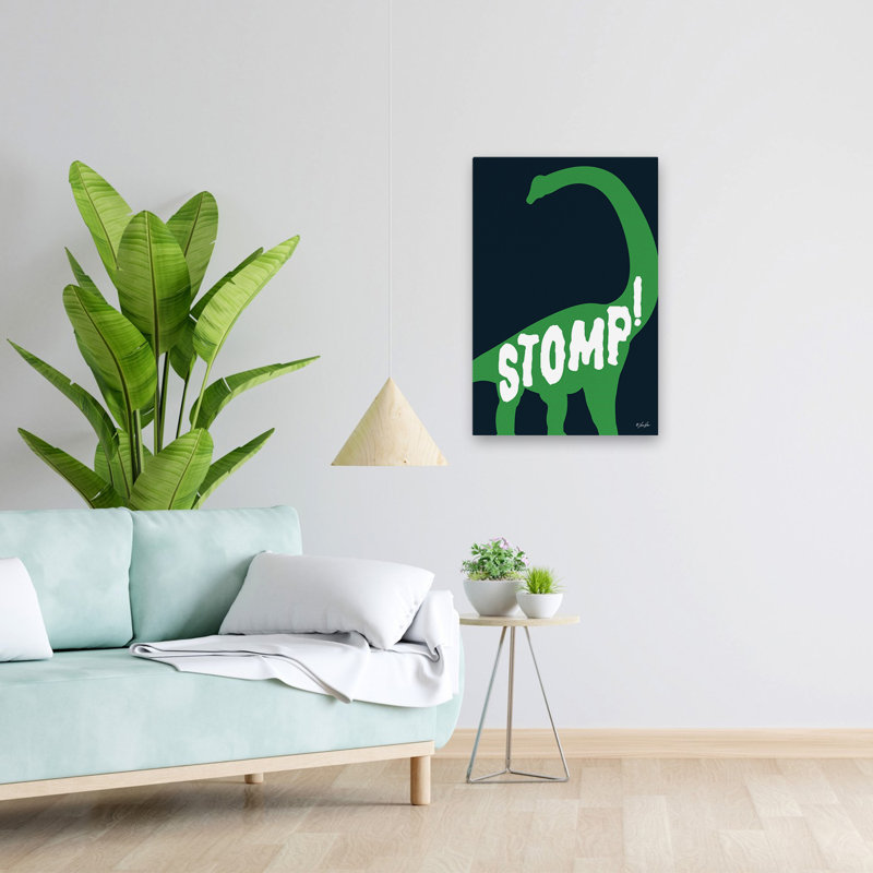 Stomp! - Art contemporain Sauropod vert, H 24 po x l 16 po