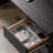 Exquisite Black 3-drawer Computer Desk 62.99in