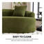 MODÈLE MODÈLE LY-025 COMFAIT: Canapé 4 places vert avec tissu chenille, 30D, éponge pleine dureté 60, 4 coussins pour le salon, canapé-lit modulaire pour la maison