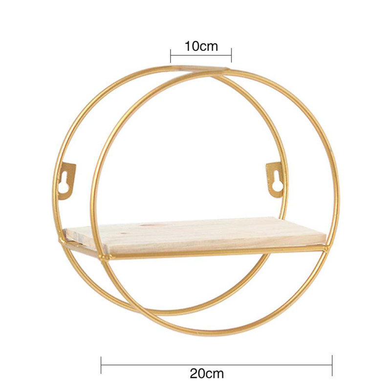 Laura Circle Metal Accent Shelf