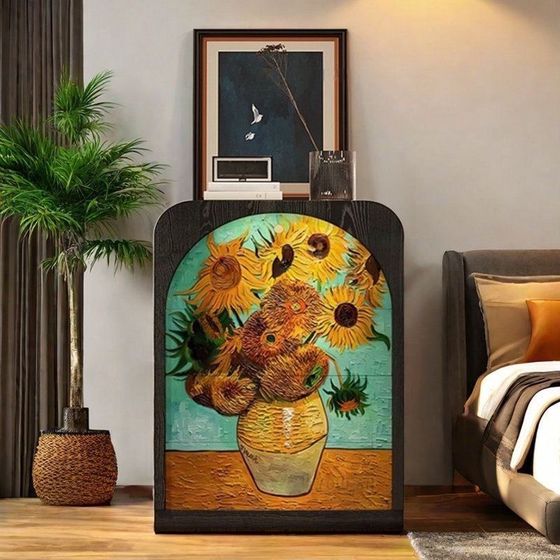 Armoire de rangement rétro à une porte et trois tiroirs Vintage