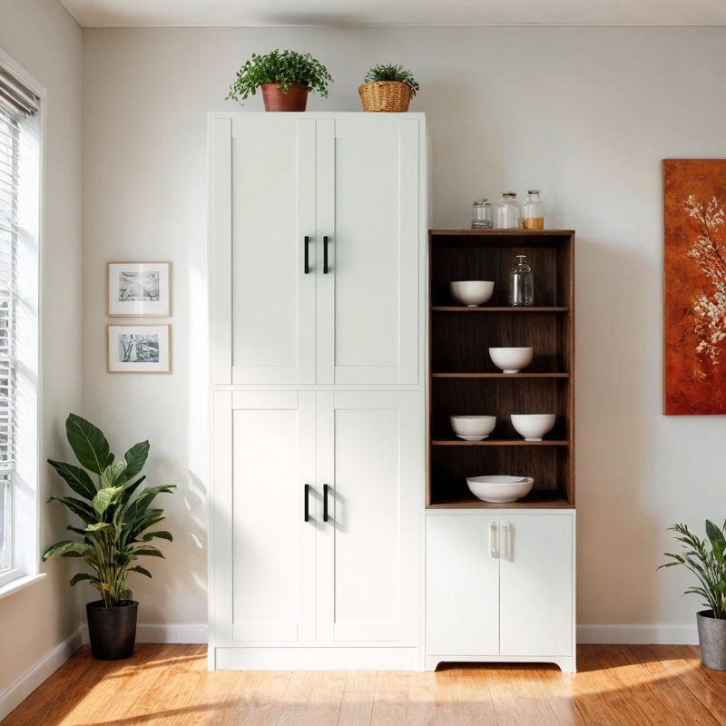 Kitchen Pantry Cabinet, 71" Tall Kitchen Pantry Storage Cabinet With Doors, Kitchen Pantry Hutch With Storage For Kitchen, Dining Room