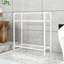 3 Tier Black Freestanding Towel Rack, Stainless Steel Bathroom Towel Holder With Mesh Shelf, Space-saving Design-75696514