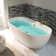 72'' x 35.375'' Freestanding Acrylic Double Ended Bathtub with Wide Rim,  - Available in Glossy White/Black, with 5 Finish Options for Trim