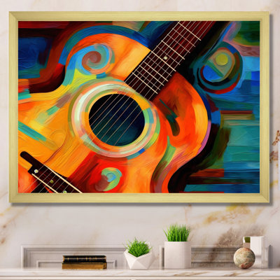 Music In Color I - Music Framed Canvas Print Wall Art
