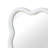 White 20"x30" Wavy Rectangle Solid Wood Frame Decorative Mirror-1686799675-1688807631