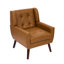 Fauteuil d'appoint revêtu de similicuir 28,3 po Davey-1709621338