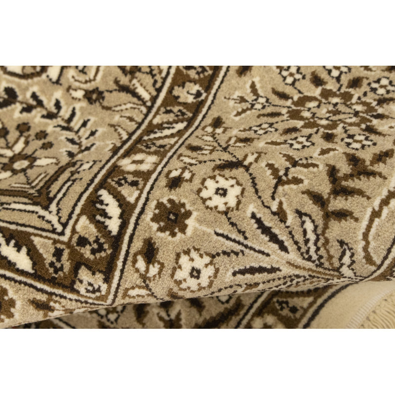 Tapis oriental crème Deighton 4 x 6 Indo Kerman