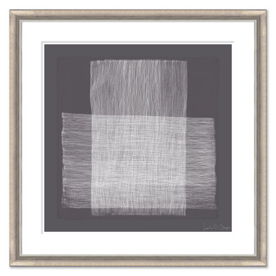 Plum Crosshatchings, Large IV Framed Drawing Print