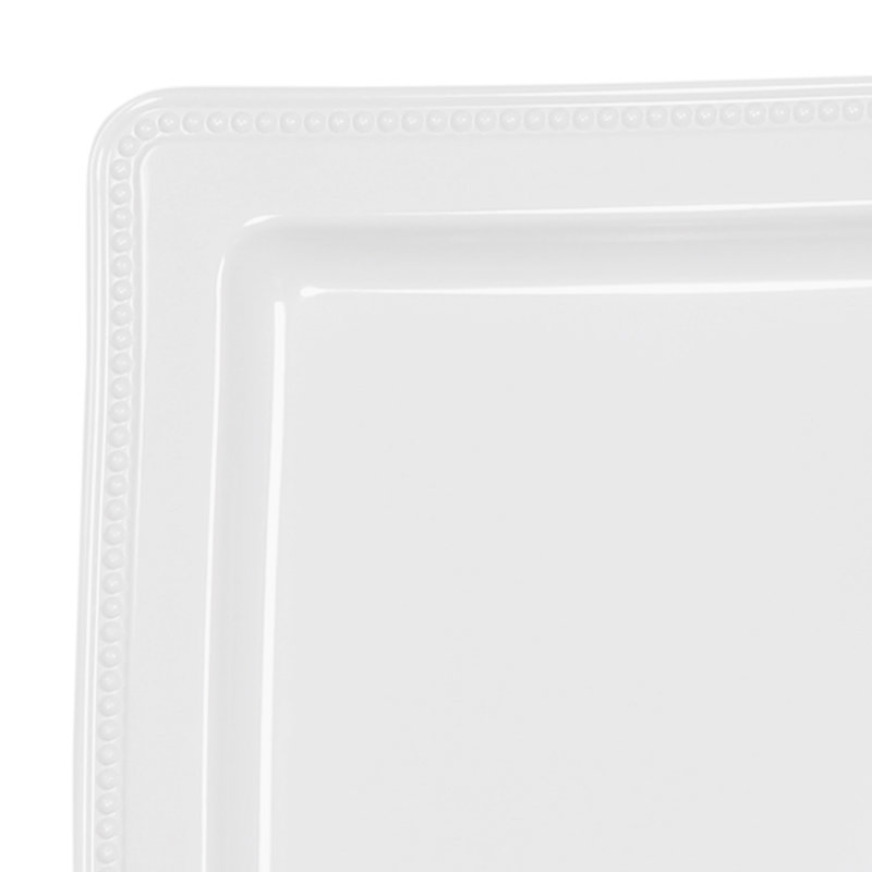 Elite Global Solutions Venetian Melamine Platter, White