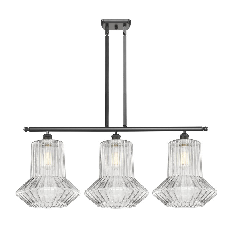 Perri 3 - Light Kitchen Island Pendant, No Bulb Included, Oil Rubbed Bronze