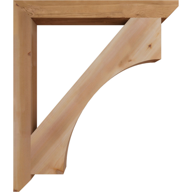 Support en bois Westlake, Cèdre rouge, H 44 po x l 3,5 po x P 38 po