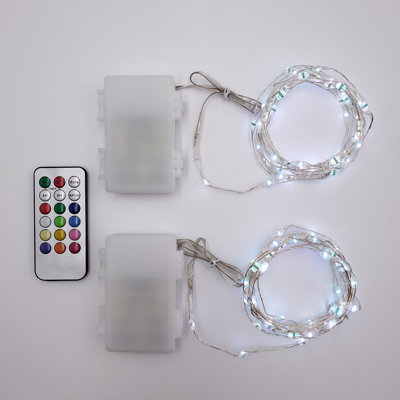 Kennett Multi-Function Battery Operated Fairy String Lights with Remote Control