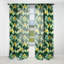 Motif de forêt vert et jaune - Rideau en velours bohémien - obscurcissant - 1 panneau-107575556