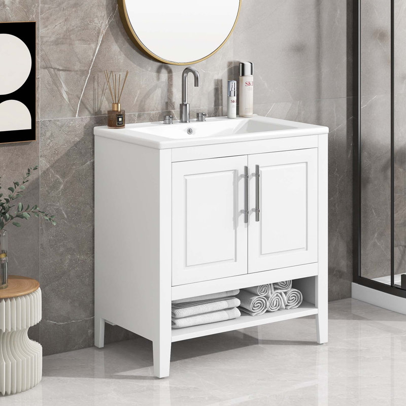 30" Bathroom Vanity With Sink