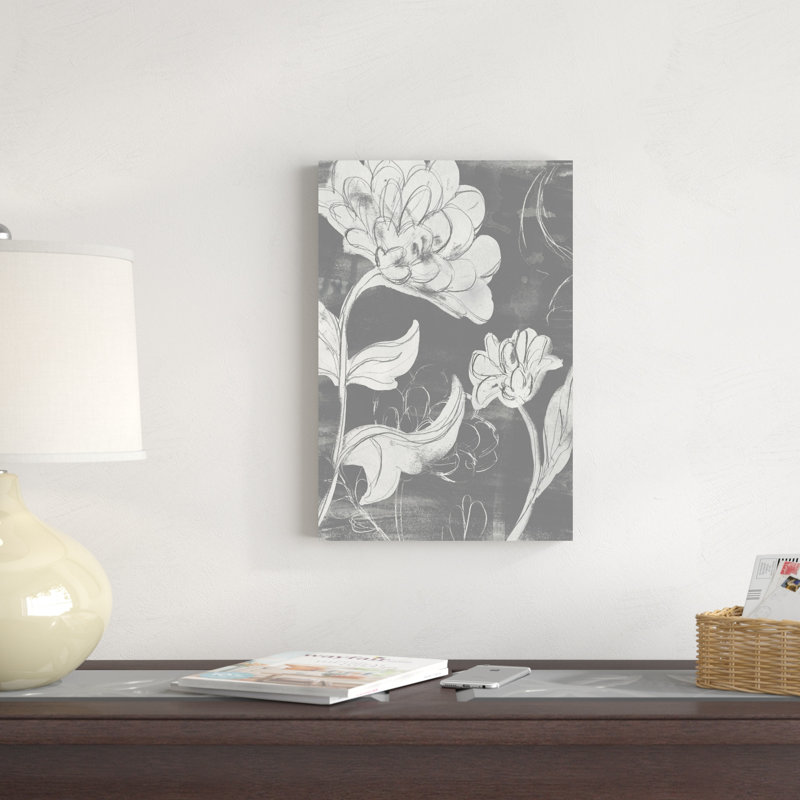 Jardin en niveaux de gris I, H 18 po x l 12 po